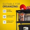 thumbnail image 4 of Plano 5-Shelf Heavy Duty Plastic Storage Shelves, 73” x 36” x 18”, 750lb Capacity, 4 of 6