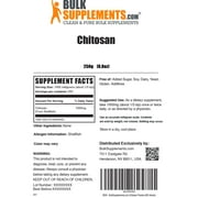 BulkSupplements Chitosan Powder, Herbal Supplement, Unisex, 250g, 250 Servings
