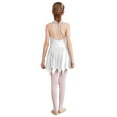thumbnail image 2 of inlzdz Ballet Leotards for Toddler Girls Sequins Camisole Sleeveless Gymnastics Tutu Skirted White 14, 2 of 7