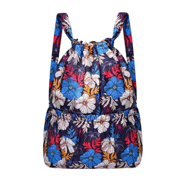 Yhmxh Organizadores y almacenamiento Mochila plegable con cordón de gran capacidad para separación de ropa húmeda y seca Almacenamiento de ducha almacenamiento de cocina Almacenamiento de juguetes