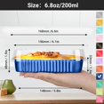 thumbnail image 2 of EUSOAR Dessert Cups with Lids, 100pcs 6.8oz Aluminum Foil Ramekins Baking Cups Pan Tin, Disposable Ramekins Containers Wrappers Creme Brulee Hoder Containers for Birthday Wedding Party -Royal Blue, 2 of 6