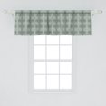 thumbnail image 2 of Ambesonne Damask Window Valance, Abstract Art Floral, 54" X 18", Blue and Taupe, 2 of 3