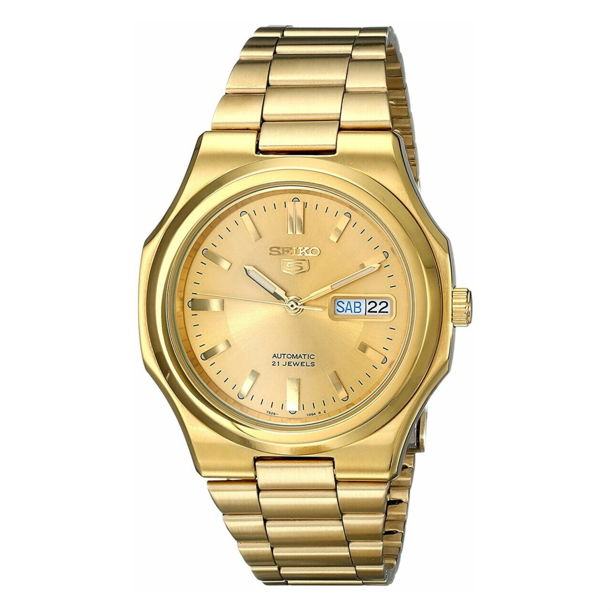 Seiko Men's SNKK52 Gold Watch - Walmart.com