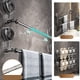 thumbnail image 4 of Toallero de plástico, organizador de baño y almacenamiento, toallero extensible con ventosa, sin taladro, organizador de pared para baño, toallero escalable, estante para ducha, apartamento, dormitori, 4 of 6