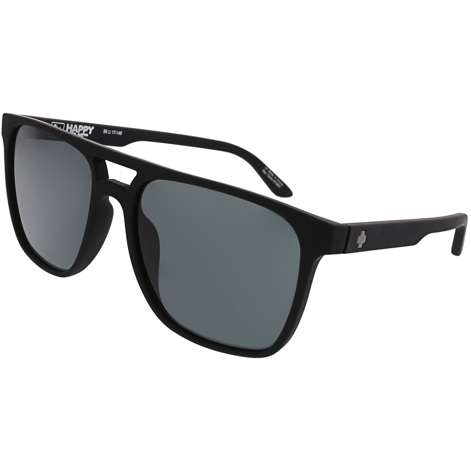 Spy Czar Happy Lens Shield Sunglasses Matte Black/Gray Green - Walmart ...