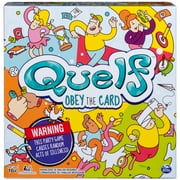 Spin Master Quelf Board Game: Party Game for Teens and Adults -Obey the Cards to Win Family Game Night - 300 Outrageous Action Cards Combines Quiz Questions, Stunts, Acting, and Hilarious Rules
