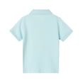 thumbnail image 2 of LittleSpring Short Sleeve Polo Shirt Boys Collared T-Shirt Size 10 Tween Kids Cotton Tee Sky Blue School Uniforms Golf Shirts Summer, 2 of 6