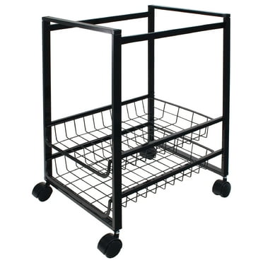 Advantus 2 Drawers Filing Cart , Black