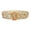 Khaki, variant on Bohemian Vintage Waist Belt Crochet for Women Woven Cummerbunds Wide Belt SquareWood Buckle Elastic Braided Rope Dress Waistband
