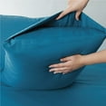 thumbnail image 6 of U by Bedsure 4 Pieces Hotel Luxury Teal Sheets Fullï¼Easy Care Polyester Microfiber material Cooling Bed Sheet Set, 6 of 9