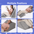 thumbnail image 7 of AllSett Health Bed Wedge Pillow – 2 Separate Memory Foam Incline Cushions, 7 of 7