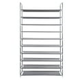 thumbnail image 2 of Ktaxon 50 Pairs 10 Tiers Shoe Rack Shoe Shelf Shoes Storage Organizer Space Saving Shoe Tower Shoe Stand, Gray, 2 of 8