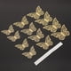 thumbnail image 5 of Pegatinas de pared para sala de estar, 12 piezas de mariposas huecas 3D para decoración del hogar, pegatinas de pared con acabado de lujo, 5 of 11
