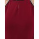 thumbnail image 5 of INSPIRAR CHIC WOMLAYOUT Mono de Mujer Halter con Lentejuelas, Hombros Descubiertos, Mangas Cortadas, Fiesta, Cóctel, Pierna Ancha, Color Rojo Vino, 5 of 6