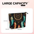 thumbnail image 5 of Makeup Bag Small Cosmetic Bags for Women Travel Toiletry Bag Zipper Pouch Purse Organizer Pouches, Dream Tribal Boho Vintage, 5 of 7