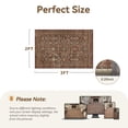 thumbnail image 5 of SIXHOME 2'x3' Vintage Distressed Area Rug Soft Washable Non-Slip Carpet American Classic Retro Rug with Geometric Rugs for Living Room Bedroom Neutral Home Decor Red, 5 of 6