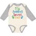 thumbnail image 3 of Inktastic My Meema Loves Me Boys or Girls Long Sleeve Baby Bodysuit, 3 of 5