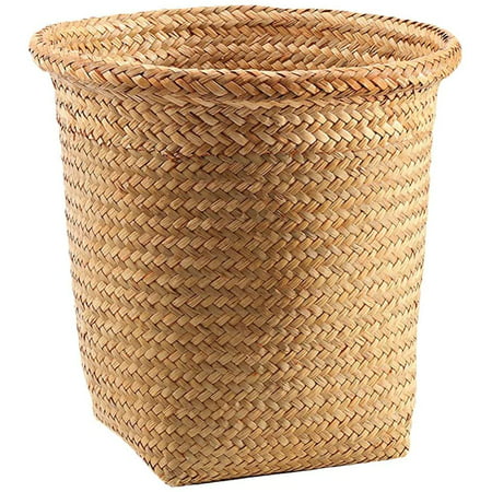 Ydhely Decorative Wicker Waste Baskets, Bathroom Waste Baskets Decorative