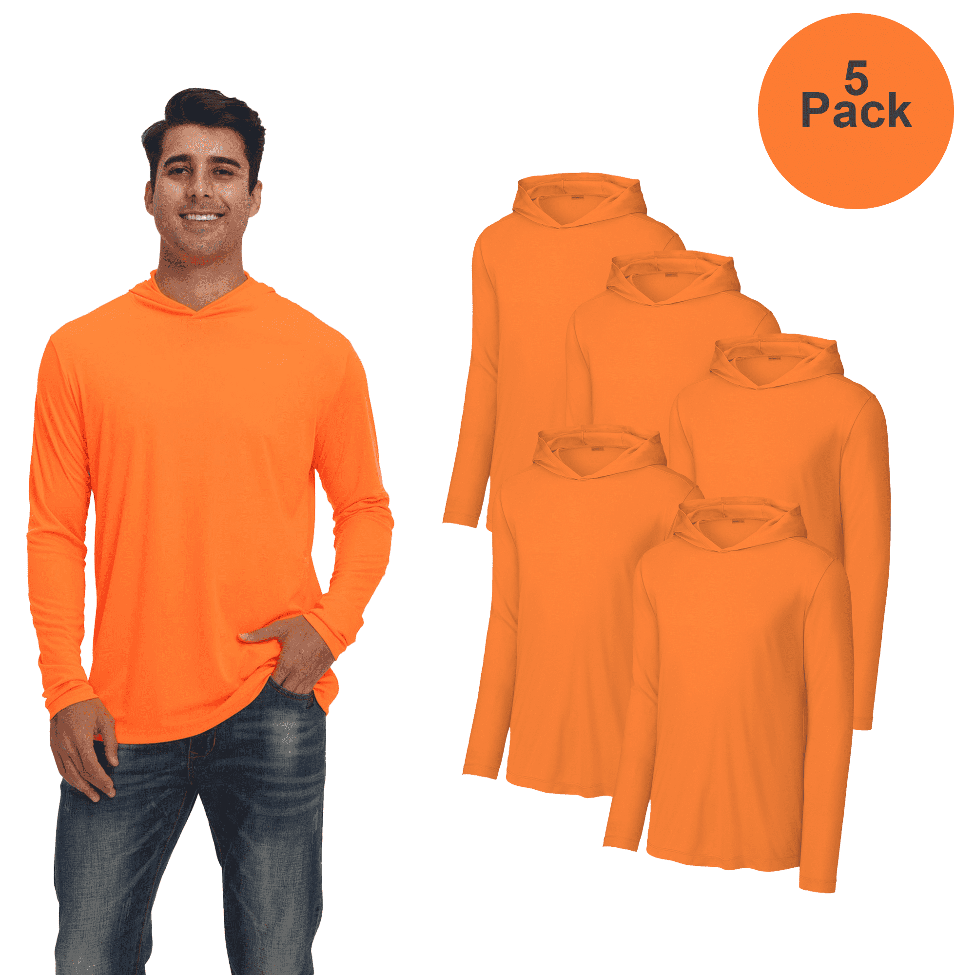 Blaze Orange High Visibility Hunting Jacket with Pockets, Thick