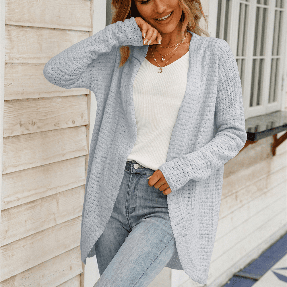ONTNO Women's Cardigan Irregular Knit Sweater Hollow Knit Sweater Jacket  S-XL - Walmart.com