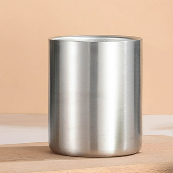 DECORNIJIA double walled espresso cups Stainless Steel Unbreakable Men Family Gatherings 1Pcs