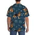 thumbnail image 3 of Sikiie German Shepherd Dog Men's Wrinkle Free Untucked Cuban Shirt Business Casual Button Down Shirts Short Sleeve Shirt3X-Large, 3 of 5