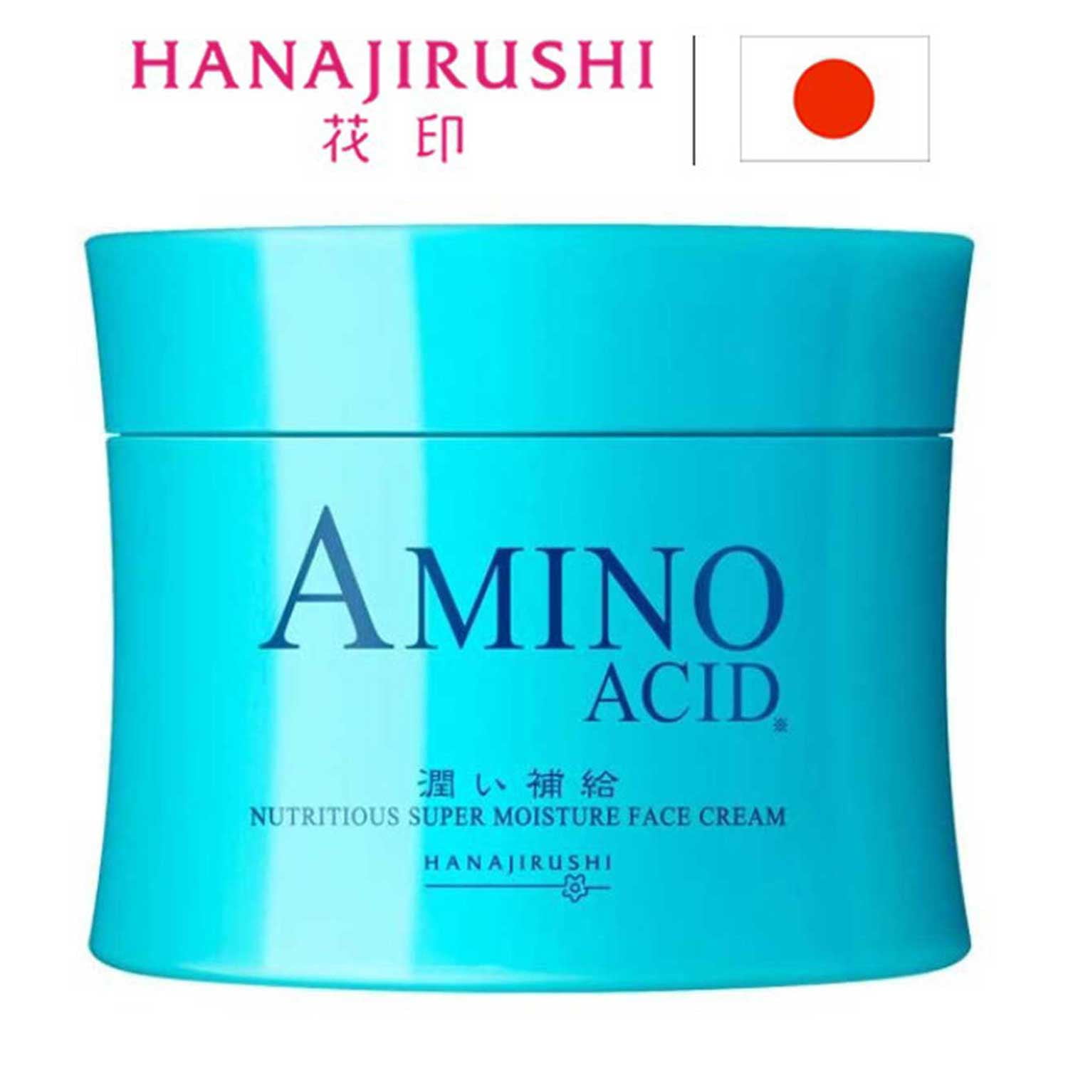 HANAJIRUSHI Collagen Face Cream with Hyaluronic Acid and Amino Acid, Hydrating Moisturizer for