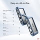 thumbnail image 2 of uni USB C Hub Adaptador multipuerto USB C Ethernet 8 en 1 4K HDMI 1Gbps Ethernet USB 3.0 Lector de tarjetas SD/MicroSD Hasta 100W PD Compatible con MacBook Pro iPad Pro Galaxy S24/S23 y más 0.7FT, 2 of 5