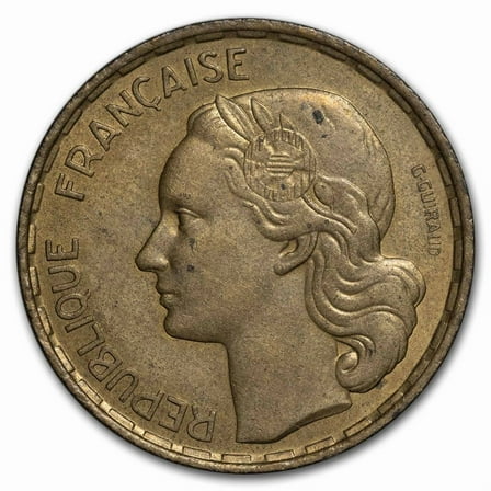 1950-1958 French Fourth Republic CU-AI 50 Franc Avg Circ
