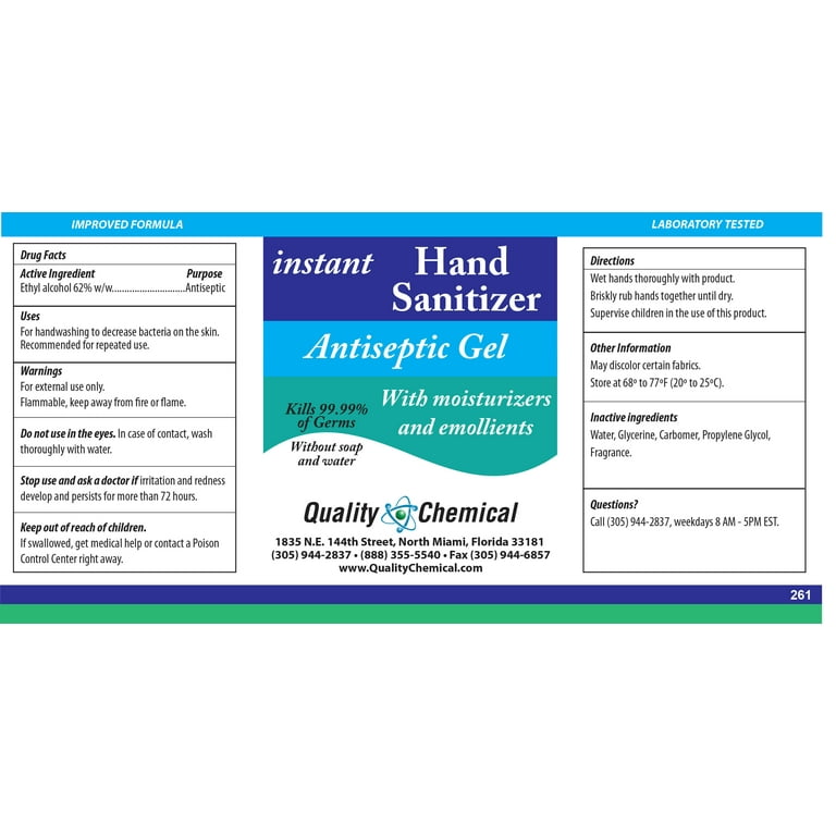 Instant Hand Sanitizer - Gel Type - with Ethanol - 5 gallon pail