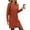 Caramel, variant on UVN Dresses for Women Fall Winter Long Sleeve Crewneck Casual Pullover Sweatshirt Dress with Side Split