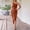 Orange, variant on EGNMCR Holiday Dresses for Women Fashion Women Casual Summer Solid One Shoulder Sleeveless Long Dress