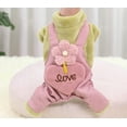thumbnail image 5 of Pet Clothes Autumn Winter Teddy Small and Medium Dogs Thick Warm Four Legged Green l, 5 of 5