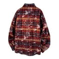 thumbnail image 3 of Long Sleeve Shirts for Men Button-Down Plus Size M-5X Big & Tall Shackets with Pocket and Collar Trendy Plaid Printed Streetwear Work Tshirts Tops, 3 of 3