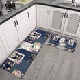 thumbnail image 2 of Pioneer Flower Floral Print Pattern Kitchen Rugs Sets Of 2,Anti Fatigue Kitchen Mat Rugs Non Slip Washable,Decorative Kitchen Floor Mats for Kitchen,Sink,Laundry,17"x30"+17"x47", 2 of 7