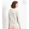 thumbnail image 2 of Aeropostale Womens Terry Popover Hoodie Sweatshirt, Grey, Juniors, Large, 2 of 3