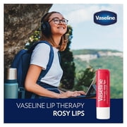 Vaseline Lip Therapy 4 Pack Lips Set (2 Original, 2 Rosy) With Petroleum Jelly Value Pack 0.16 oz. / 4.8g each