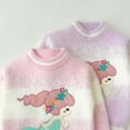 thumbnail image 5 of Winter Sweaters for Women Girls Winter Sweater Thickened Cartoon Print Knitted Top Soft Long Sleeve Casual For Toddler Big Kids Christmas Sweaters, 5 of 8