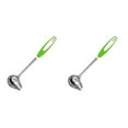 thumbnail image 2 of Yuarrent Cucharón de sopa largo para salsa de con pico, cuchara de cocina de acero inoxidable para servir ensalada, aderezo, cuchara para salsa Type4 NO4 Yuarrent CBP105099, 2 of 5