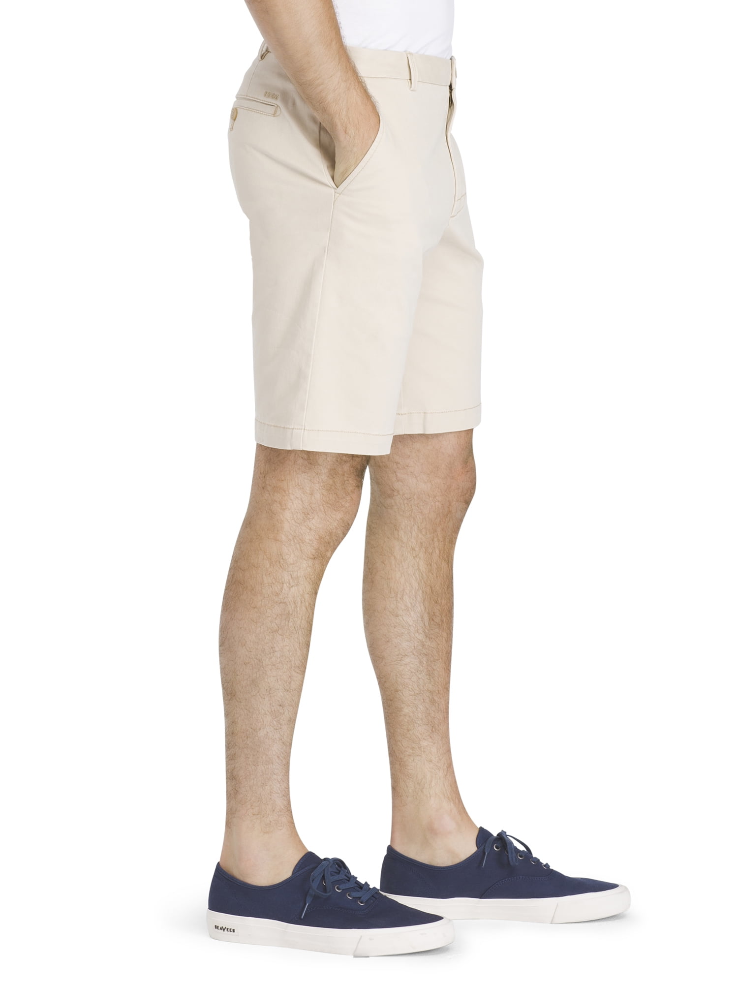 IZOD Men's Saltwater Comfort Flat Front 9.5" Chino Short