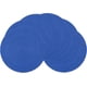 thumbnail image 1 of Nvzi Juego de 6 manteles individuales redondos lavables de 15 pulgadas, manteles individuales trenzados de algodón y poliéster para mesa de comedor (azul, 6), 1 of 5