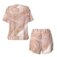 thumbnail image 2 of Sigee Rose Gold Glitter Splatter for Sleepwear Casual Pjs with Pockets Women's Pajamas Sets Shorts 2 Piece Short Sleeve Lounge Sets 4X-Large, 2 of 9