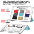 thumbnail image 3 of DuraSafe Cases for iPad 10.2 Inch 8 7 2020 2019 [ iPad 8th / 7th Gen ] A2197 A2198 A2200 A2270 A2428 A2429 A2430 Smart TriFold Durable Cover with Bump up Corner - Sky Blue, 3 of 7