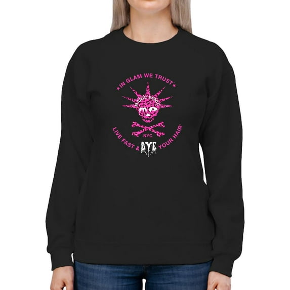 Manic Panic In Glam We Trust Sweatshirt Women -Manic Panic®, Female 4X-Large