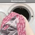 thumbnail image 6 of Bohemian Dog Crate Cover, Continuous Pattern with Abstract Design Feathers Abstract, Easy to Use Pet Kennel Cover Small Dogs Puppies Kittens, 7 Sizes, Pastel Pink and White, by Ambesonne, 6 of 6