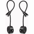 thumbnail image 1 of Bedside Wall Lamp 2 Lights LED Reading Light Gooseneck Light 3W, 3000K Warm White Reading Lamp, 1 of 5