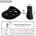 thumbnail image 3 of Sun Visors for Women Black Sun Hat Wide Brim Beach Hat UV Protection Straw Hat, Black, 3 of 5
