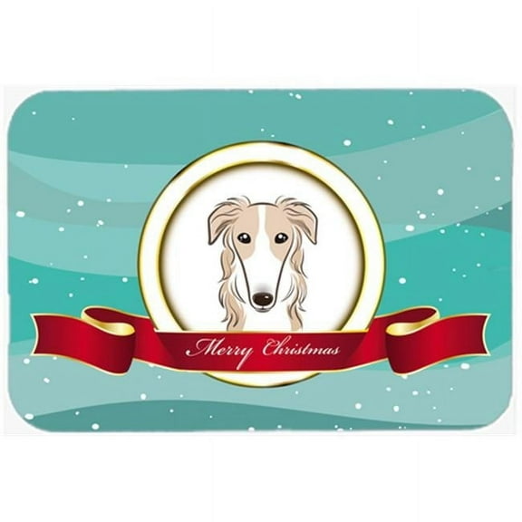 Carolines Treasures  Borzoi Merry Christmas Mouse Pad- Hot Pad & Trivet