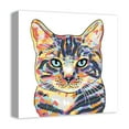 thumbnail image 2 of Creative Products Watercolor Cat 16x16 Canvas Wall Art, 2 of 5