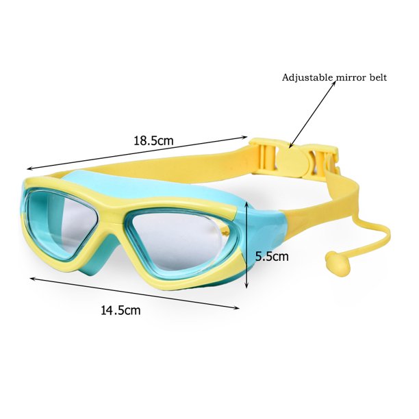 Gafas de natación para niños Gafas de natación profesionales Gafas de piscina Antivaho (Amarillo) Ehuebsd Para estrenar